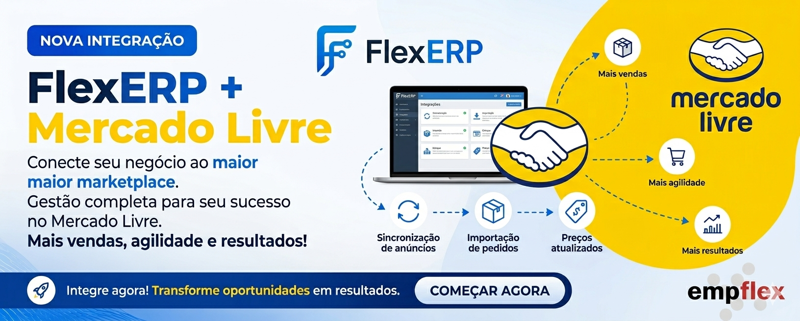 Integração direta com Mercado Livre