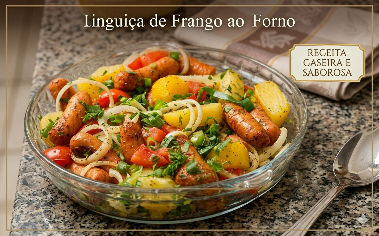 Linguiça de Frango ao Forno